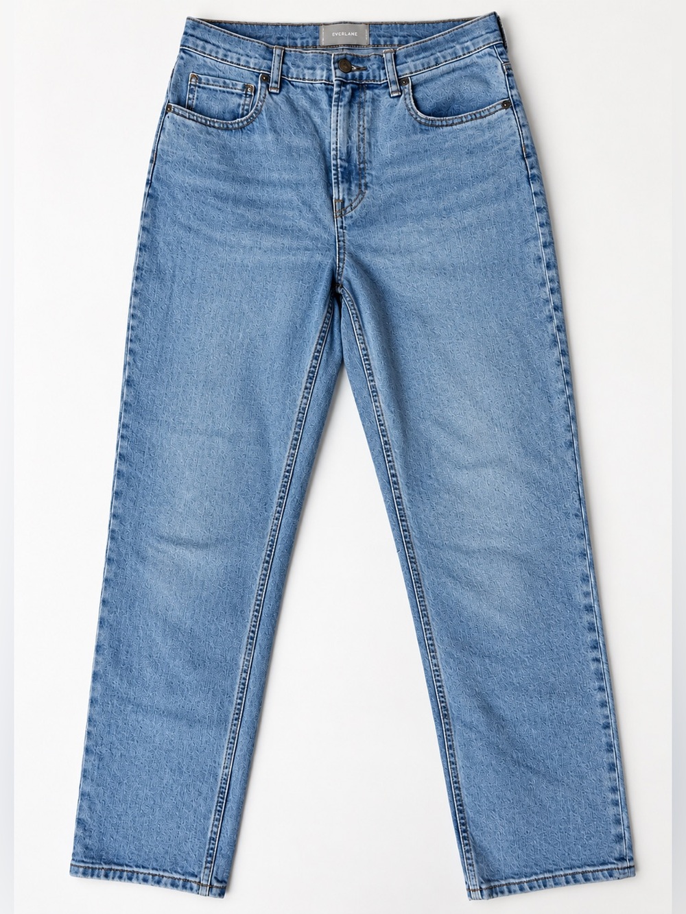 Everlane The Cheeky Jean High Rise Straight Leg Blue Denim Medium Wash Size 31 R